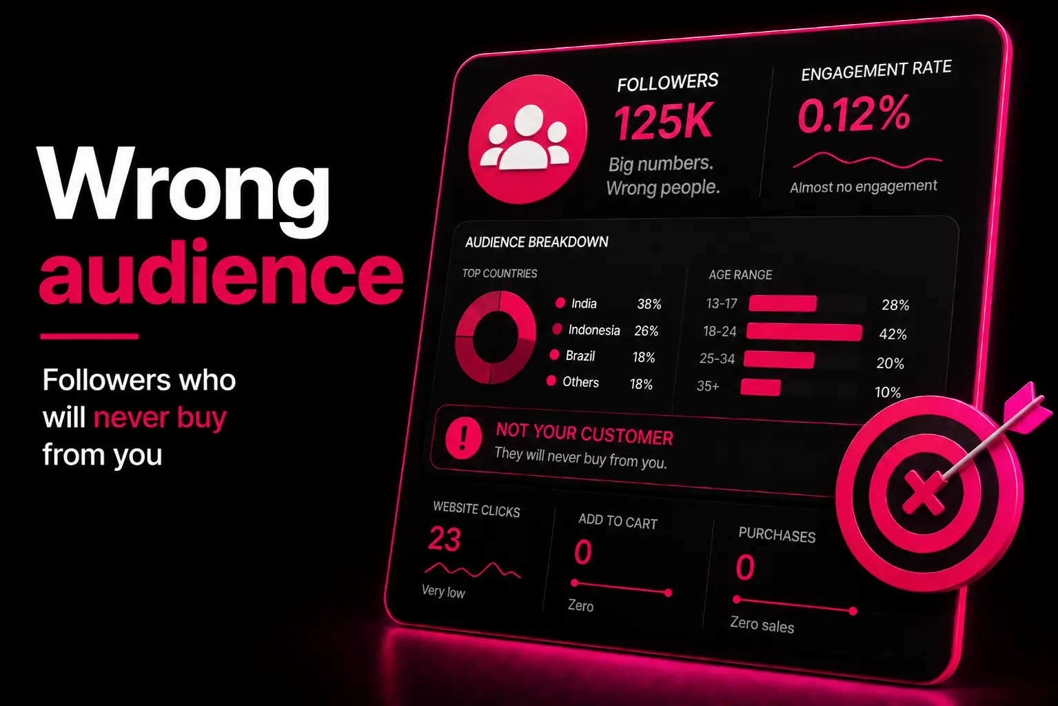 Wrong audience