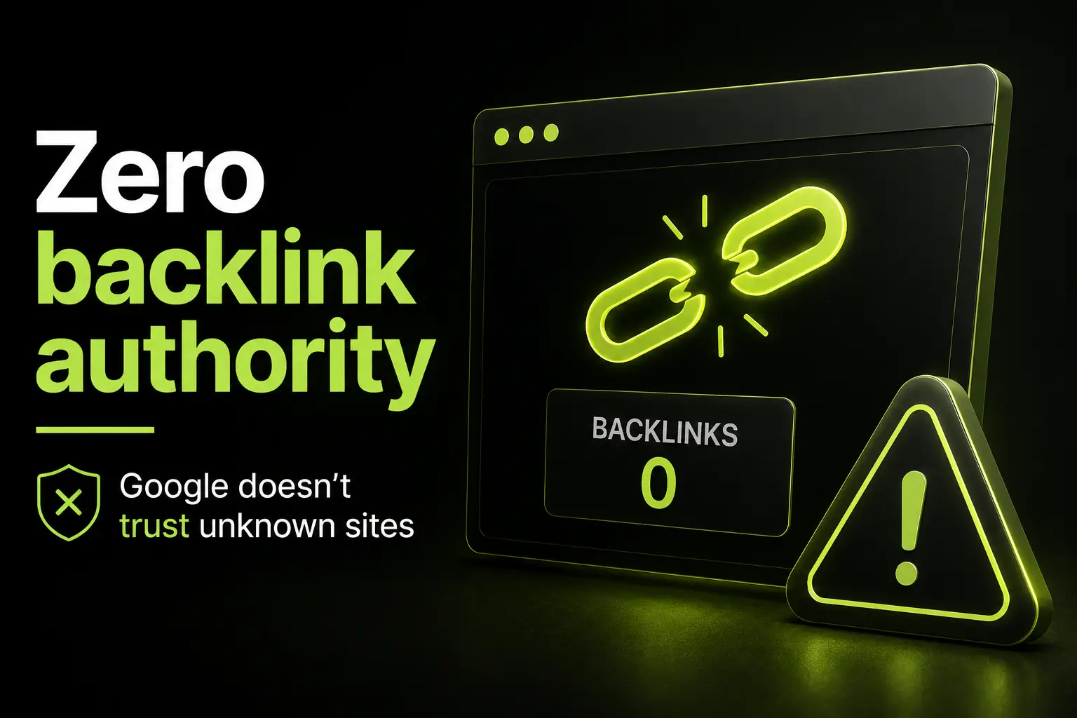 Zero backlink authority